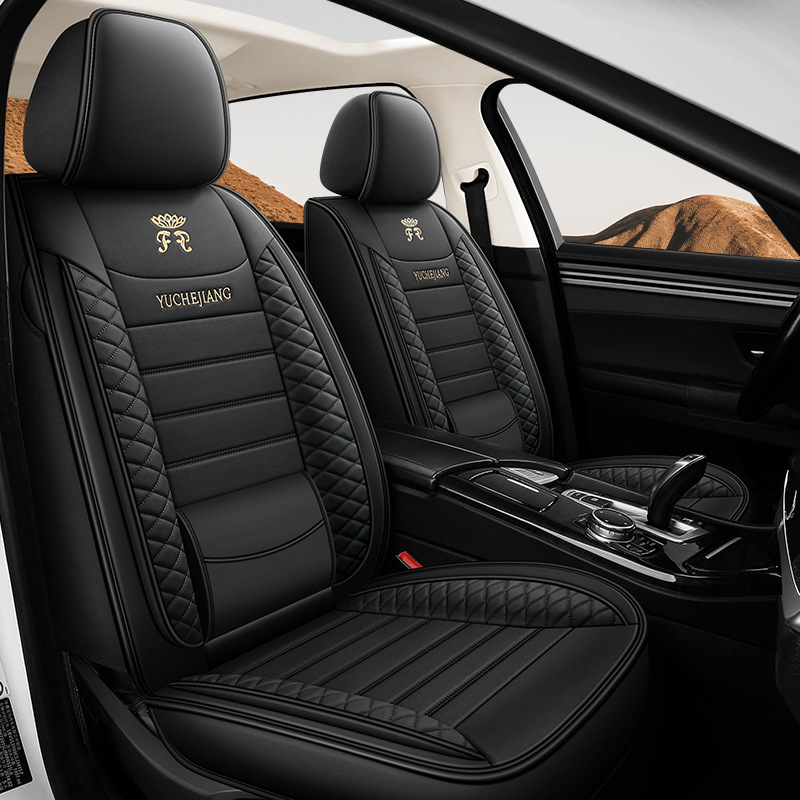Car seat cushion, fully wrapped with Nappa leather, universal seat for all seasons