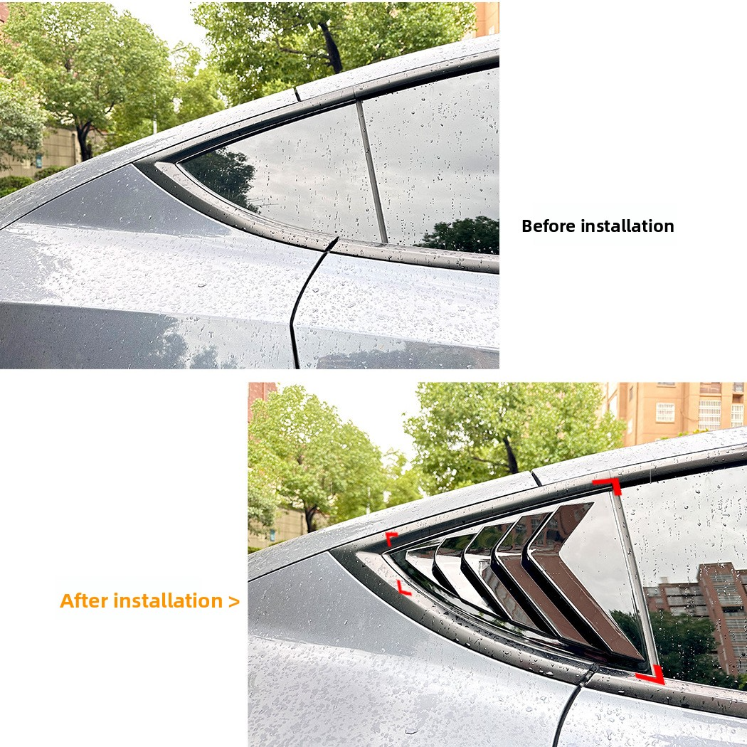 Suitable for Tesla Model 3/Y 2020+ Blinds Rear Window Car Decal Exterior Modification Accessories
