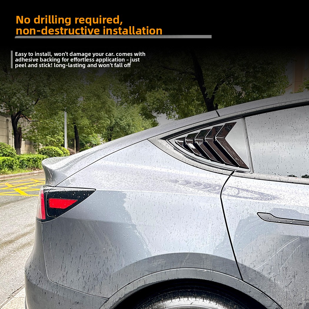 Suitable for Tesla Model 3/Y 2020+ Blinds Rear Window Car Decal Exterior Modification Accessories