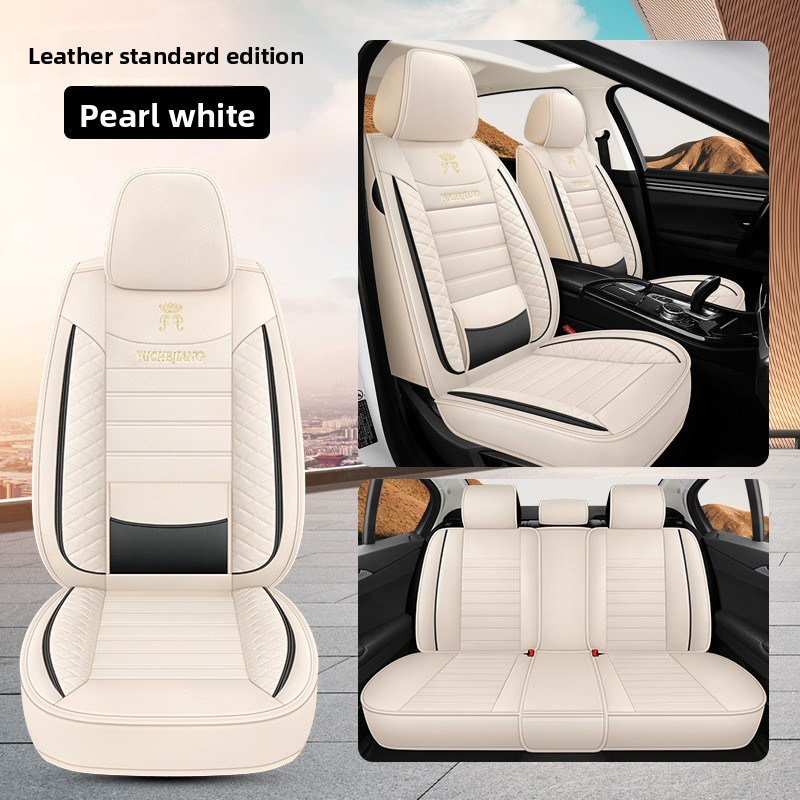Car seat cushion, fully wrapped with Nappa leather, universal seat for all seasons