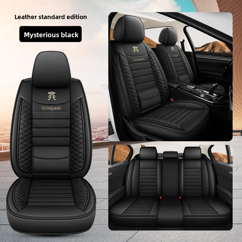 Car seat cushion, fully wrapped with Nappa leather, universal seat for all seasons